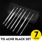7pcs/set Blackhead Comedone Acne Blemish Remover Stainless Needles Remove Tools