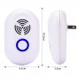 1PC Ultrasonic Pest Repeller Outdoor Indoor Electronic Mosquito Repellent Plugin