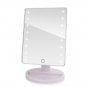 Portable 16 LEDs Lighted Touch Screen Makeup Cosmetic Mirror Tabletop Bathroom