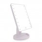 Portable 16 LEDs Lighted Touch Screen Makeup Cosmetic Mirror Tabletop Bathroom
