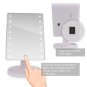 Portable 16 LEDs Lighted Touch Screen Makeup Cosmetic Mirror Tabletop Bathroom