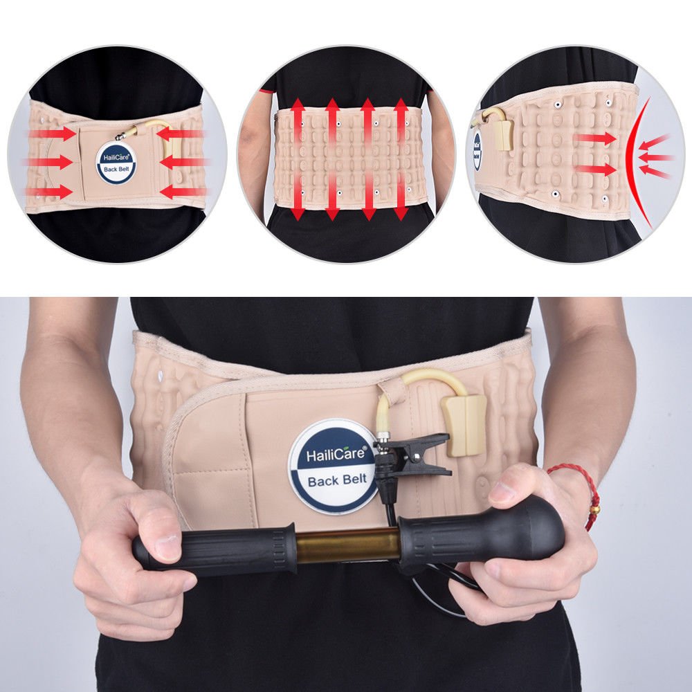 Air Support Lumbar Belt Physio Back Brace Spinal Pain Relief