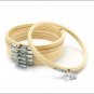 5pcs Embroidery Hoops Round Bamboo Cross Stitch Hoop Ring Quilting Needlecraft
