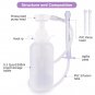 1Pcs Non-Toxic Pump Action Douche Enema Bottle with Nozzle Vaginal Anal Cleaning