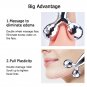 Face Massager Ball 3D Roller V Kneading Body Massage Y Facial Thin Lift Imate