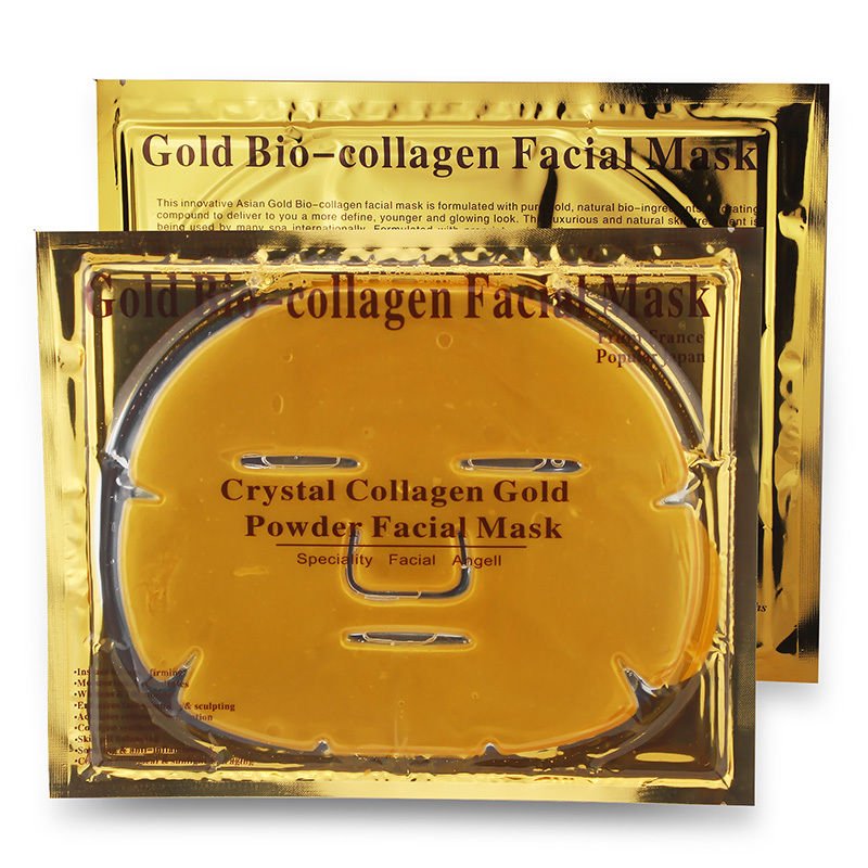 5 PCS Gold Bio Collagen Crystal Facial Anti-aging Hydrating Face Mask