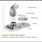 Adjustable Power Lock Shower Head Holder Wall Mount Shower Head Suction Cup Hook