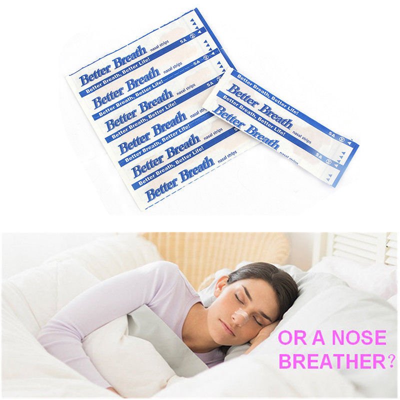 Nasal Strips Anti Snoring Patches 10Pcs Sleep Better Stop Snore Breathe ...