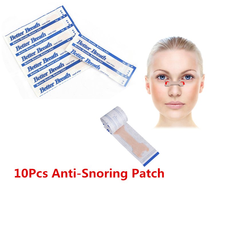 Nasal Strips Anti Snoring Patches 10Pcs Sleep Better Stop Snore Breathe