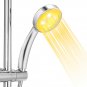 Colorful LED Shower Head 7-Color Changing Shower Head No Batt LED Waterfall Show