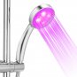 Colorful LED Shower Head 7-Color Changing Shower Head No Batt LED Waterfall Show