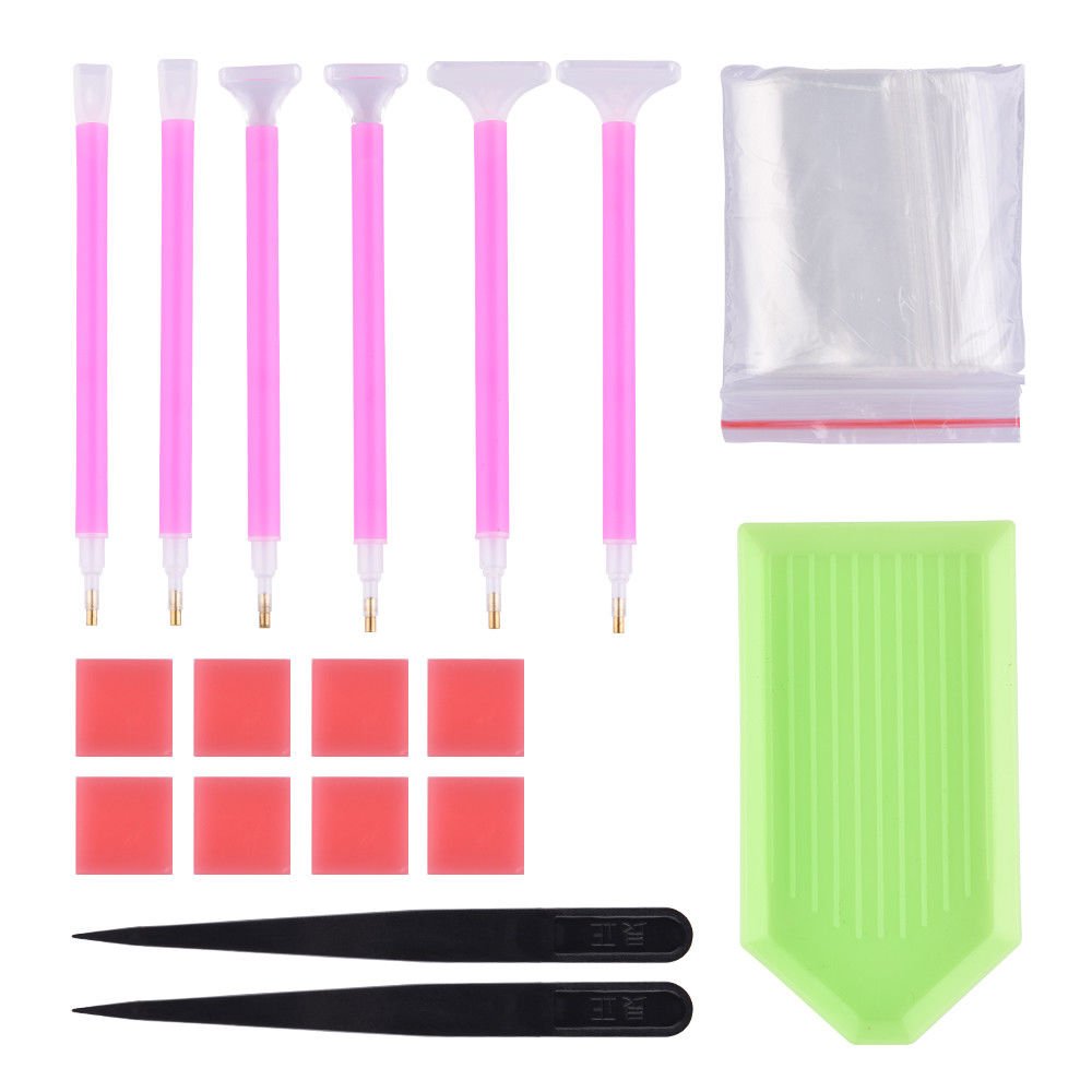 20 Pieces Tool Set Diamond Painting Tools DIY Stitch Pen for Nail Art Embroidery