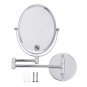5X Wall Mounted Magnifying Extending Shaving Glass Mirror Bathroom Makeup Chrome