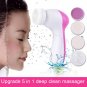 5-1 Multifunction Electric Face Facial Cleansing Brush Spa Skin Care massage