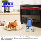 Remote Wireless Digital Kitchen Cooking Food Meat Thermometer for BBQ Grill Oven