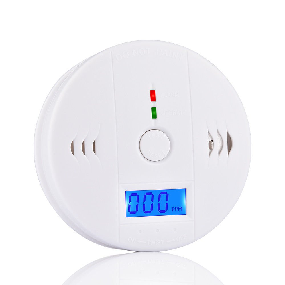 CO Carbon Monoxide Tester Poisoning Gas Sensor Warning Alarm Detector LCD Disply