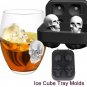 3D Skull Shape Ice Cube Mold Maker Silicone Bar Party Tray Halloween Xmas Gift