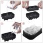 3D Skull Shape Ice Cube Mold Maker Silicone Bar Party Tray Halloween Xmas Gift