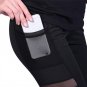 Footless Waist Athletic Leggings With Smartphone Pocket For Women Dancing Wear