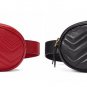Waist Women Rivets Fanny Pack Luxury Fashion Velvet Leather Chest Belt Handbag R