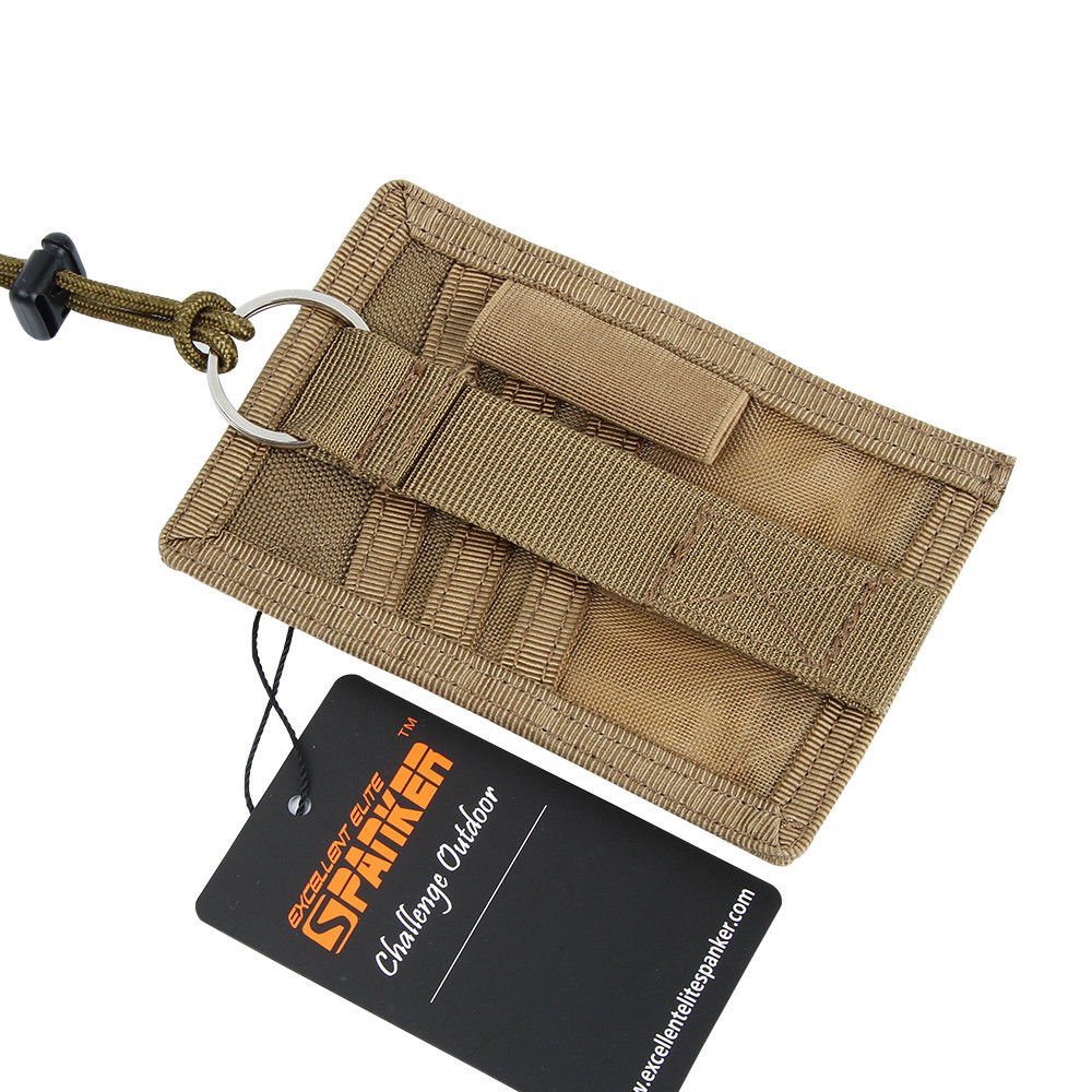 Tactical Id Cards Pockets Vertical Military Pass Holder Neck Lanyard ...