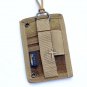 Tactical Id Cards Pockets Vertical Military Pass Holder Neck Lanyard New
