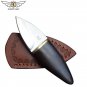 Bushcraft Mini Knife Stainless Steel With Wood Handle