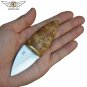 Bushcraft Mini Knife Stainless Steel With Wood Handle