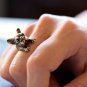 3D French Bulldog Wrap Ring Vintage Adjustable Rings For Women