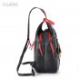 Womens Shoulder Bag High Quality Multifunction Fashion Leather Backpack Black