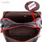 Womens Shoulder Bag High Quality Multifunction Fashion Leather Backpack Black