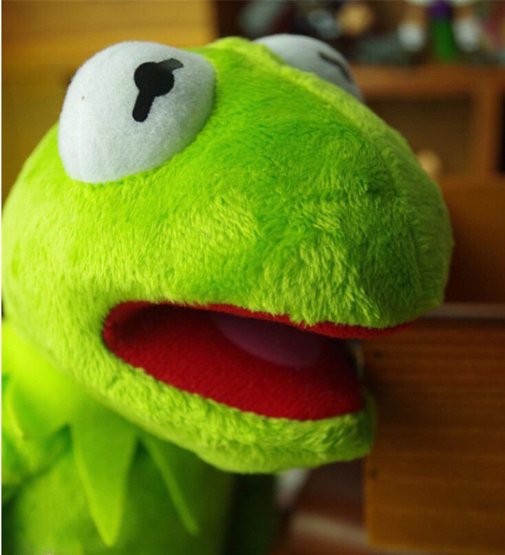 Eden Full Body Kermit the Frog Hand Puppet Memes Plush Toy Jim Henson