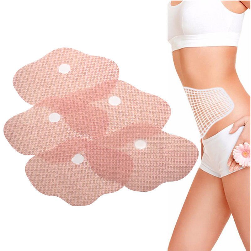 Glamorous Belly Slimming Patch Set - 10PCS Abdomen Fat burning Navel Stick Quick