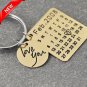 Personalized Calendar Keychain With Highlighted Date Key Chain Gift For Her