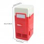 Desktop Mini Fridge USB Gadget Beverage Cans Cooler Warmer Refrigerator New