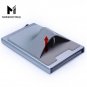 RFID Blocking Carbon Fiber ID Credit Card Case Ridged Edge Wallet Money Clip EDC