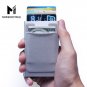 RFID Blocking Carbon Fiber ID Credit Card Case Ridged Edge Wallet Money Clip EDC
