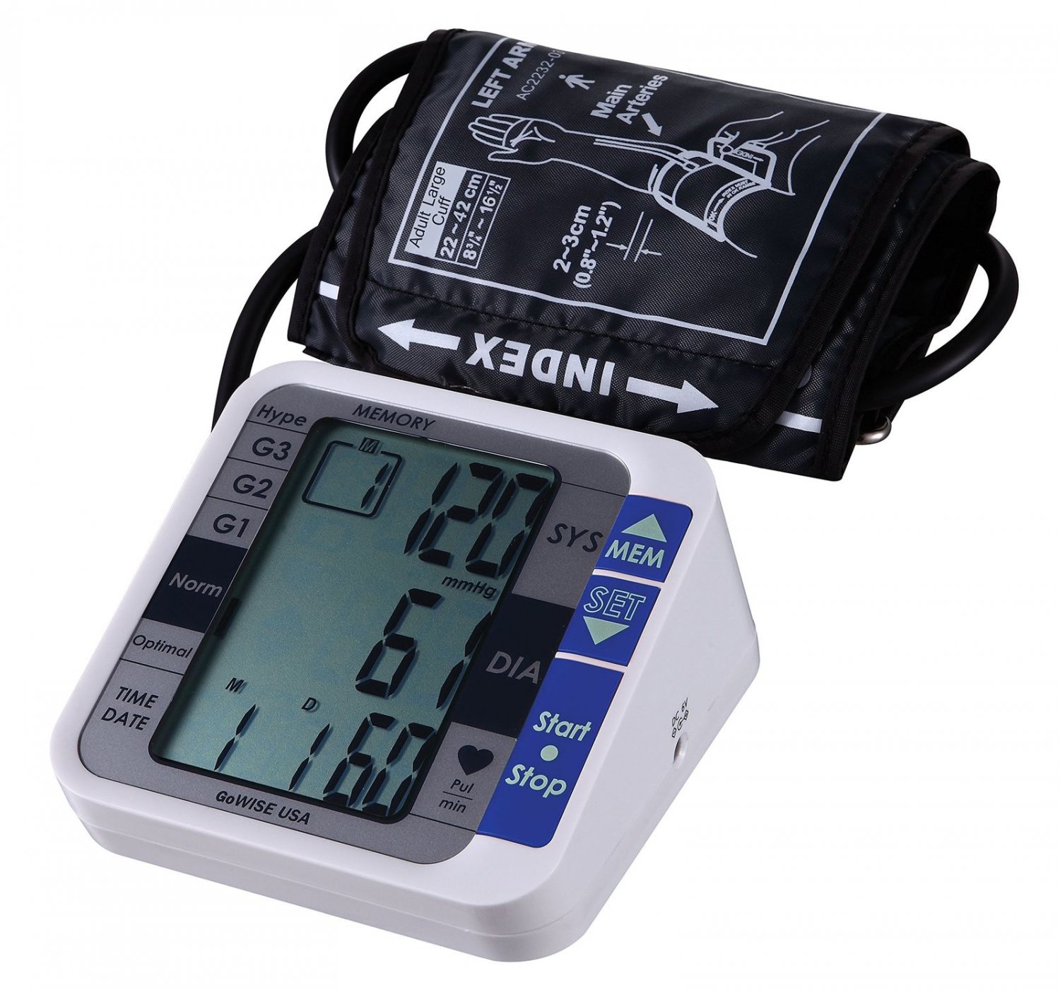 Upper Arm Digital Blood Pressure Monitor Approved FDA Hypertension Indicator NEW