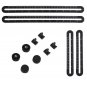 2 PACK Universal Angularizer Ruler Multi Angle Measuring Tool Handymen Black NEW