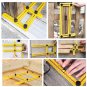 2 PACK Universal Angularizer Ruler Multi Angle Measuring Tool Handymen Black NEW