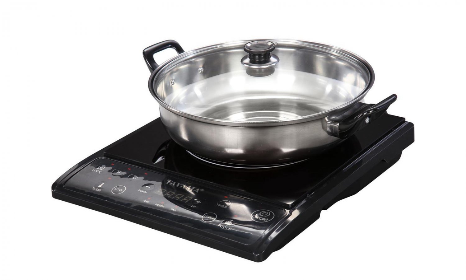 Kitchen Countertop Electric Induction Cooker w Cooking Pot Cookware ...