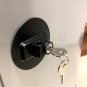 Heavy Duty Refrigerator Door Lock w/ 2 Keys Strong Adhesive Tape Aircraft Cables