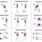 Resistance Exercise Bands Set Workout Train Loop Elastic Stretch Fitness Leg Arm