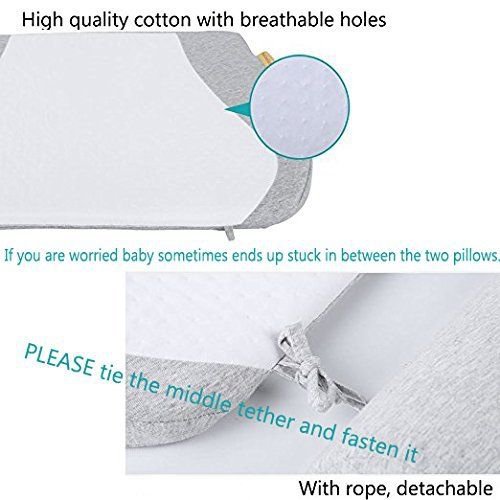 Baby Crib Sponge Pillow Wedge Newborn Reflux Reducer Nasal Congestion ...