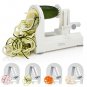 4 Blade Spiralizer Spiral Slicer Vegetable Maker Shredder Makes Zucchini Durable