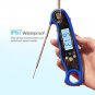 Cooking Thermometer w Collapsible Probe LCD for BBQ Grill Cooking Waterproof New