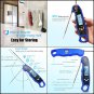 Cooking Thermometer w Collapsible Probe LCD for BBQ Grill Cooking Waterproof New