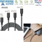 4 Pack 6 Ft Lightning Cable iPhone X 8 7 6 5 USB Charging Cord Heavy Charger NEW