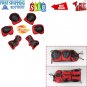 BMX Bike Knee Pads and Elbow Pads with Wrist Guards Protective Gear Kids Red NEW