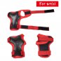 BMX Bike Knee Pads and Elbow Pads with Wrist Guards Protective Gear Kids Red NEW